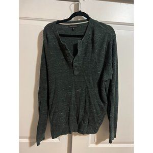 Banana Republic Waffle 1/4 Button‎ Up Pullover - Size XL